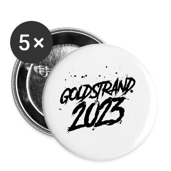 Golden Sands 2023 - Buttons small 1''/25 mm (5-pack) - white - Front