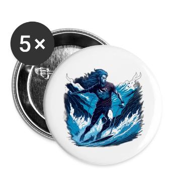 Water Ski - Ultra Design - Buttons small 1''/25 mm (5-pack) - white - Front