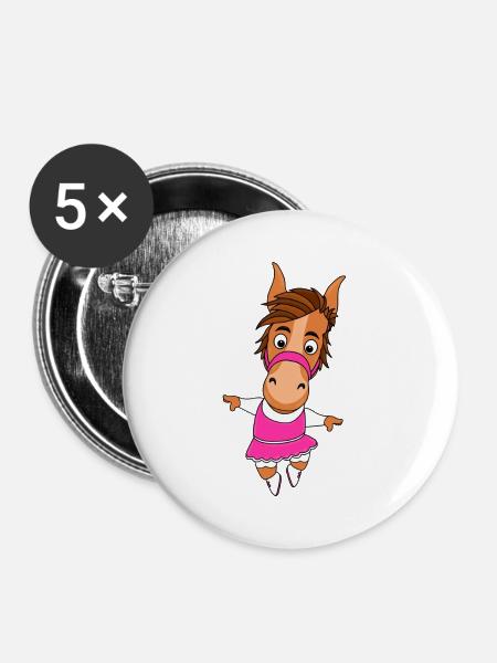 PFERD - TÄNZERIN - Buttons klein 25 mm (5er Pack) - Weiß