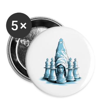 Laurent als Stück verkleidet - Buttons klein 25 mm (5er Pack) - Weiß - Vorne