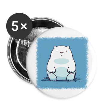 humor black matters celebrity graphic tees sayings - Buttons klein 25 mm (5er Pack) - Weiß - Vorne