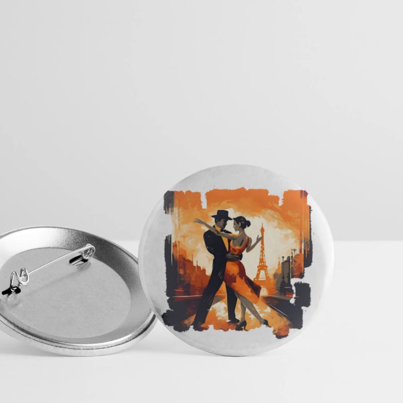 Dans le tango, il n’y a pas de séquence fixe de pas Lot de 5 petits badges (25 mm)