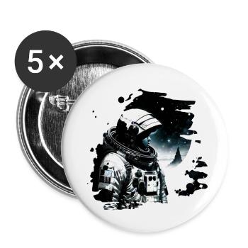 Cosmic Stargazer - Buttons small 1''/25 mm (5-pack) - white - Front