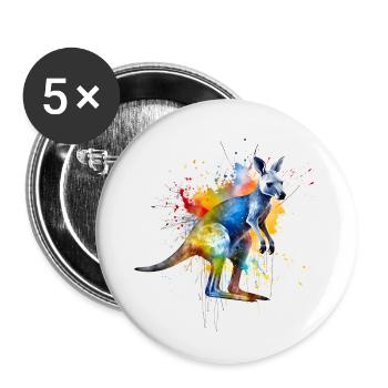 Australien, der Kontinent der Kontraste - Buttons klein 25 mm (5er Pack) - Weiß - Vorne