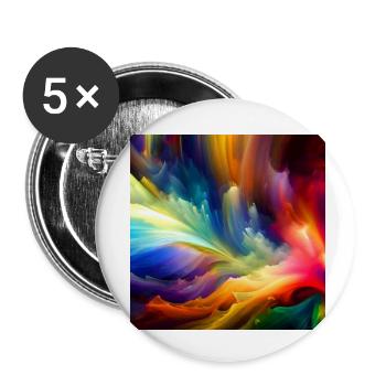 A Symphony of Colors - Buttons klein 25 mm (5er Pack) - Weiß - Vorne