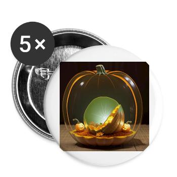 À l’intérieur par une gourde en verre - Lot de 5 petits badges (25 mm) - blanc - Devant
