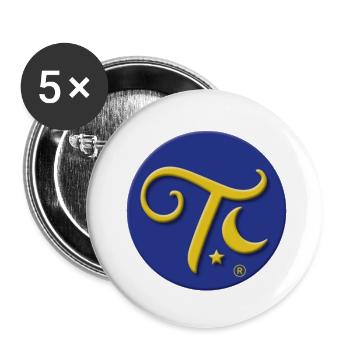 TAROT CARMELA LOGO - Buttons small 1''/25 mm (5-pack) - white - Front