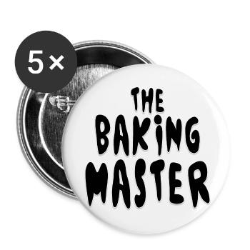 Printflow Baking Master - Buttons klein 25 mm (5er Pack) - Weiß - Vorne