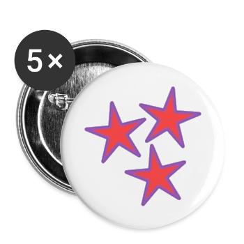 CHRISTMAS. YEAR. ANNIVERSARY. RETIREMENT. FATHER'S DAY - Buttons small 1''/25 mm (5-pack) - white - Front