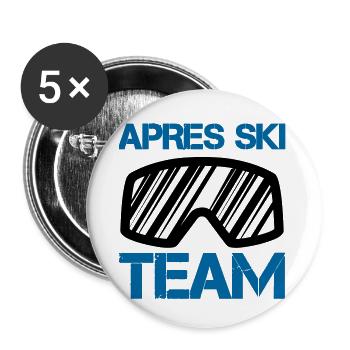 Après Ski Team - Buttons small 1''/25 mm (5-pack) - white - Front