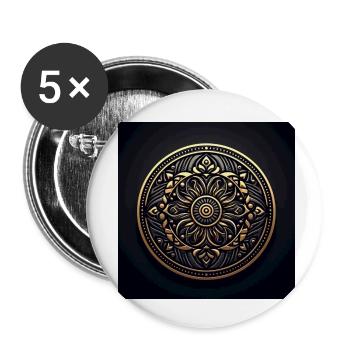 Vintage Style - Buttons small 1''/25 mm (5-pack) - white - Front
