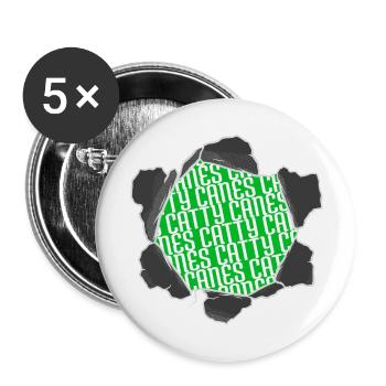 Dork Animal Lover Cat Arbre de Noël Mammifère Amour - Lot de 5 petits badges (25 mm) - blanc - Devant
