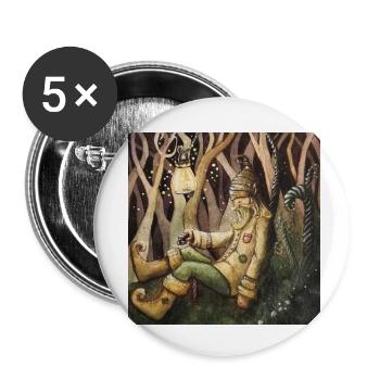 Mein Design - Buttons klein 25 mm (5er Pack) - Weiß - Vorne