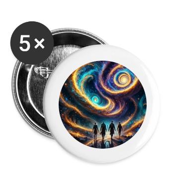 futur - Lot de 5 petits badges (25 mm) - blanc - Devant