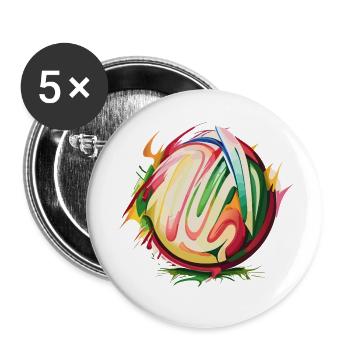 Splash Icecream - Buttons klein 25 mm (5er Pack) - Weiß - Vorne