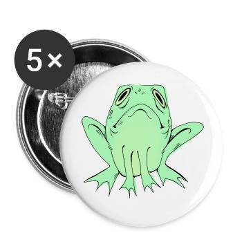 Small frog - Buttons small 1''/25 mm (5-pack) - white - Front