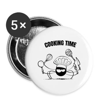 Beth die Spinne - Die Küche (Textversion) - Buttons klein 25 mm (5er Pack) - Weiß - Vorne