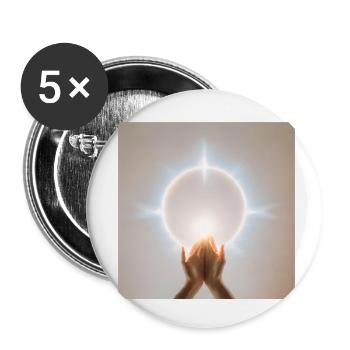 Astrologie Astronomie Astrophysique - Lot de 5 petits badges (25 mm) - blanc - Devant