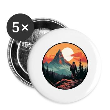 Wander - Buttons small 1''/25 mm (5-pack) - white - Front
