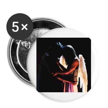 Spiritualité Espace Astrologie - Lot de 5 petits badges (25 mm) - blanc - Devant