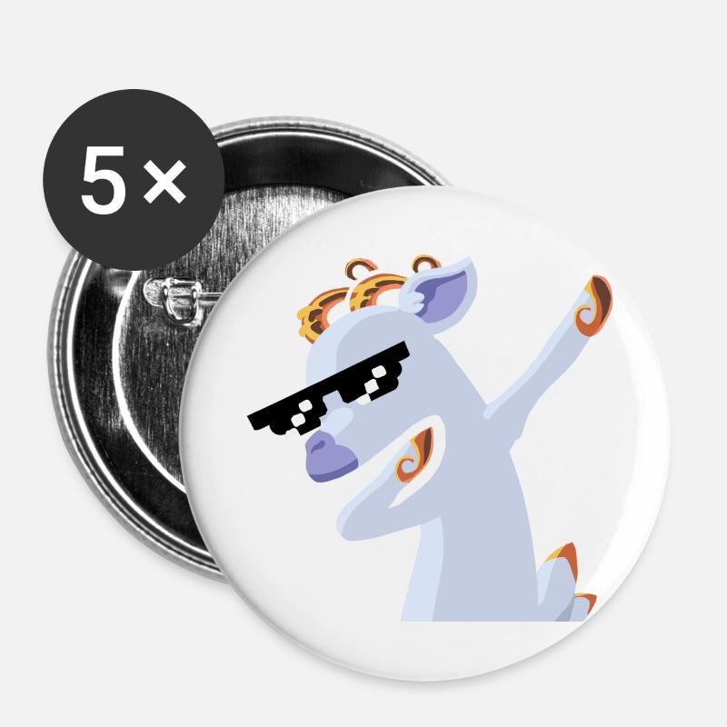 Feydveer Dab - Buttons small 1''/25 mm (5-pack) - white