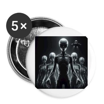 Astronomie Astrologie - Lot de 5 petits badges (25 mm) - blanc - Devant
