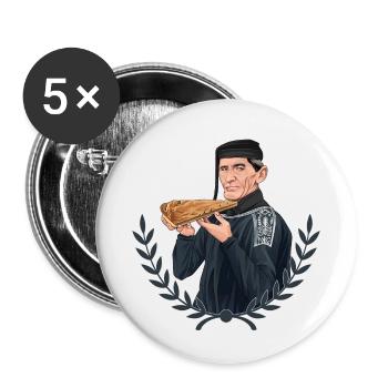 Rieser Grantler // Illustration - Buttons klein 25 mm (5er Pack) - Weiß - Vorne