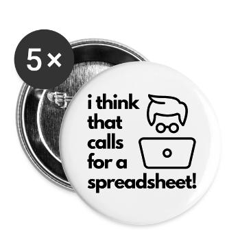 I think that calls for a spreadsheet - Buttons small 1''/25 mm (5-pack) - white - Front