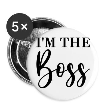 I'm the - Buttons klein 25 mm (5er Pack) - Weiß - Vorne