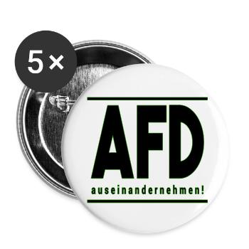 AFD auseinandernehmen - Buttons klein 25 mm (5er Pack) - Weiß - Vorne