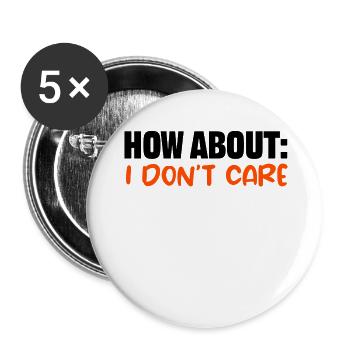 Ist Mir Wurscht Cooler Spruch Egal Gleichgültig - Buttons klein 25 mm (5er Pack) - Weiß - Vorne