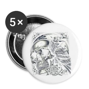 Wache des Mondraben - Buttons klein 25 mm (5er Pack) - Weiß - Vorne