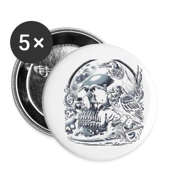Mondschein-Requiem - Buttons klein 25 mm (5er Pack) - Weiß - Vorne