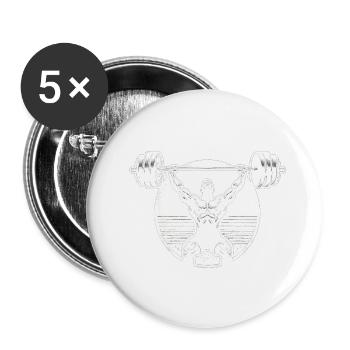 Lift Your Limits - Buttons small 1''/25 mm (5-pack) - white - Front