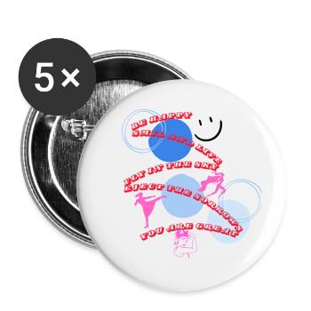 strongwomen - Buttons small 1''/25 mm (5-pack) - white - Front