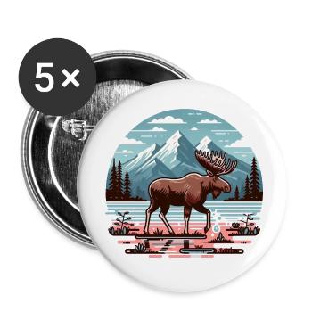 Canada 12 (en anglais seulement) - Lot de 5 petits badges (25 mm) - blanc - Devant