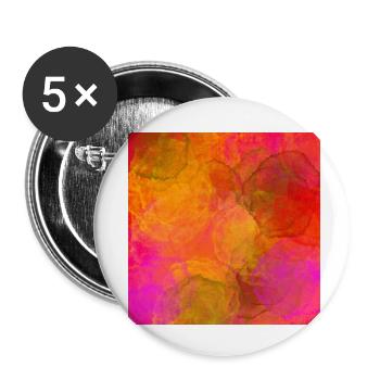Fleck Design - Buttons klein 25 mm (5er Pack) - Weiß - Vorne