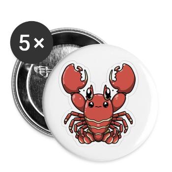 Hummer-Liebhaber - Buttons klein 25 mm (5er Pack) - Weiß - Vorne