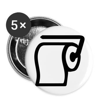 Toilet paper - Buttons small 1''/25 mm (5-pack) - white - Front