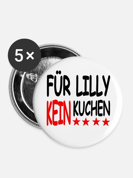 Kuchen - Buttons klein 25 mm (5er Pack) - Weiß
