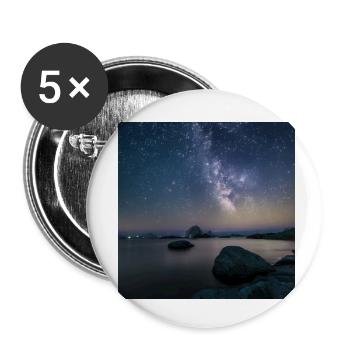 Starry sky - Buttons small 1''/25 mm (5-pack) - white - Front