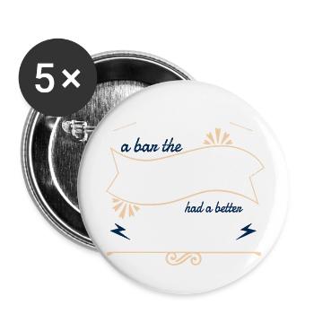 computer job robotics bot aerospace engineering - Buttons klein 25 mm (5er Pack) - Weiß - Vorne