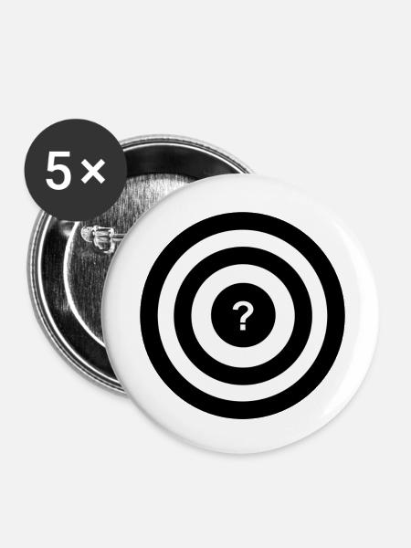 TARGET V2 - Buttons klein 25 mm (5er Pack) - Weiß