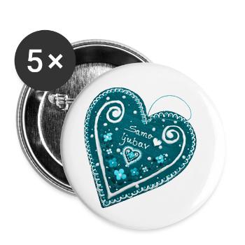 Zagreb Kroatien hrvatska hrv hr travel tourist chef - Buttons klein 25 mm (5er Pack) - Weiß - Vorne