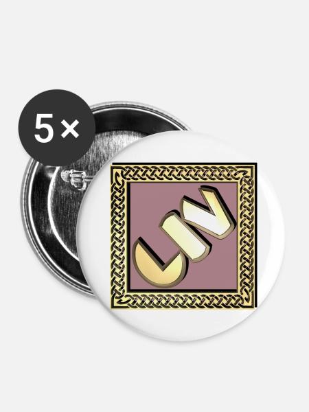 liv - Buttons klein 25 mm (5er Pack) - Weiß
