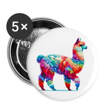 Alpaca - Buttons small 1''/25 mm (5-pack) - white - Front