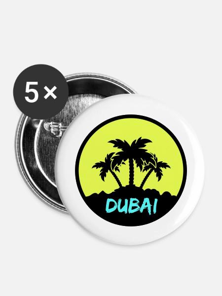 dubai - Buttons klein 25 mm (5er Pack) - Weiß