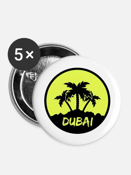 dubai - Buttons klein 25 mm (5er Pack) - Weiß