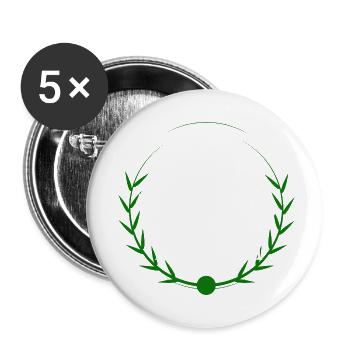 excitement in life birthday present fun - Buttons small 1''/25 mm (5-pack) - white - Front