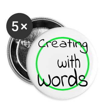 Imagination Artistic Exploration - Buttons small 1''/25 mm (5-pack) - white - Front